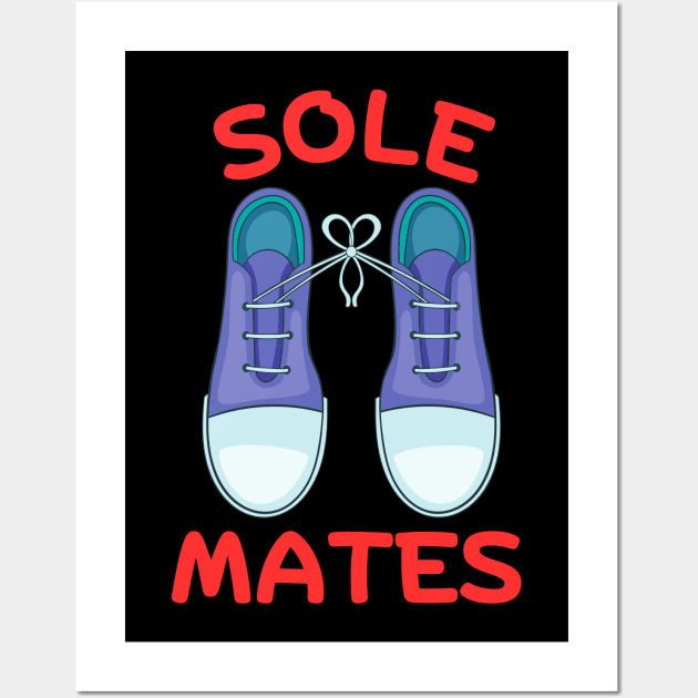 Sole Mates | Soul Mates Shoe Pun Wall Art by Allthingspunny